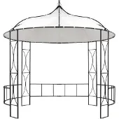 Syfax Pavillon 300 x 290 cm Weiß Rund