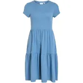 Vila Vihollie Kurzärmeliges Maxikleid