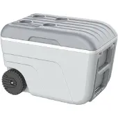 Eda Kühlbox NOMADE 52 Liter fahrbar kurkuma / grau