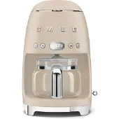 Smeg Programmierbare filterkaffeemaschine für 10 tassen, 1050 w, beigefarbenes leinen DCF02MLMEU