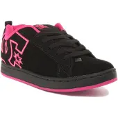 Dc-shoes Sneaker "Court Graffik", Herren, Gr. 8(39), bunt (schwarz, schwarz, pink), Obermaterial:55, 91% Leder, 38, 75% Synthetik, 5, 34% Polyester., Schuhe Sneaker