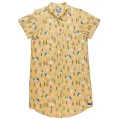 KAVU - Women's Girl Party Dress - Kleid Gr M beige