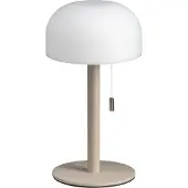 Luxus Europe - Tischlampe Bobby Taupe - Kabellose LED-Tischlampe für den Innenbereich