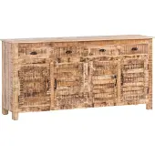 Woodkings Sideboard Caribou 4türig Mango