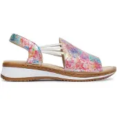 Ara Riemchensandale "HAWAII", Damen, Gr. 40, bunt (multicolor), Veloursleder, mehrfarbig, Schuhe Riemchensandale, Sommerschuh, Sandalette, Keilabsatz, mit Stretch-Bänder, G-Weite