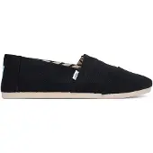 Toms Alpargata Classic Baumwoll Herren Schwarze Espadrilles