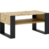 Kondela Konferenztisch Cara 1 – Artisan-Eiche / Schwarz