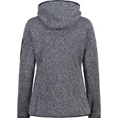 CMP - Women's Jacket Fix Hood Jacquard Knitted 3H19826 - Fleecejacke Gr 50 grau