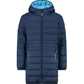 CMP - Girl's Down Coat Fix Hood Taffeta - Mantel Gr 110 blau