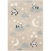 Hanse Home Kinderteppich "Dreamy Panda", beige (beige multifarben), B:200cm H:10mm L:290cm, Polypropylen, Teppiche, Kinderteppich, Pflegeleicht, Weich, Kinderzimmer, Spielteppich, Spielunterlage