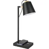 Eglo LED Tischlampe Lacey, Nachttischlampe mit QI-Ladefunktion, Tischleuchte Touch dimmbar, Schlafzimmer Tisch Lampe, warmweiß
