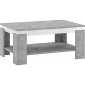 Kondela Piani Couchtisch - Beton / Weiß