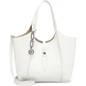 Suri Frey Shopper "Shopper SFY Daggy", Damen, Gr. B/H/T: 40cm x 27cm x 13cm 0, weiß (weiß 300), Polyester, Taschen Shopper