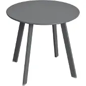 Hespéride Beistelltisch/Gartentisch Saona - Metall - dunkelgrau - D50 x H45 cm - fur den Ausenbereich