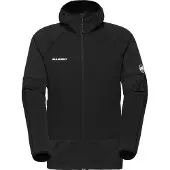 Mammut - Stretch- und strapazierfähige Kletter-Midlayer-Jacke – Herren – Massone ML Hooded Jacket - Massone ML Hooded Jacket Men Black für Herren -