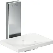 Hansgrohe AXOR UNIVERSAL Rectangular Seifenschale, Metall, Ablage Glas, 42605000, Farbe: Chrom