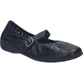 Josef seibel Ballerina "Fenja 41, black-black", Damen, Gr. 39, schwarz (schwarz, schwarz), Obermaterial: 100% Rindsleder Leather cow., Schuhe Ballerina