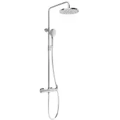 Ravak Duschsäule DS 091.00 DS 091.00CR, nicht thermostatisch, verschiebbar, mit Duschgarnitur, verch