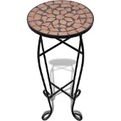 Syfax Beistelltisch Mosaik Terracotta