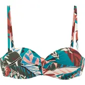 Buffalo Bügel-Bandeau-Bikini-Top "Moana" mit modernem Allover-Print
