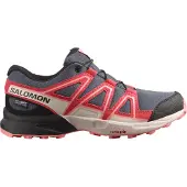 Salomon Wanderschuh "SPEEDCROSS WATERPROOF", Kinder, Gr. 31, pink (grisaille, hushed violet, rouge rot), Synthetik, Textil, Schuhe Wanderschuh, wasserdicht