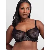 Dorina 1100000002199 "Hasina", Damen, Gr. 70, Cup D, schwarz, Spitze, Obermaterial: 65% Polyamid, 23% Polyester, 12% Elasthan, unifarben, BHs 1100000002199, leicht gepolsterte Cups, Spitze