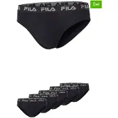 FILA Slip "MAN BRIEF", Herren, Gr. L, schwarz, Obermaterial: 95% Baumwolle, 5% Elasthan, unifarben, körpernah, Unterhosen Slip, mit feuchtigkeitsableitender Technologie