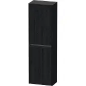 Duravit Ketho.2 Halbhochschrank, Anschlag links, 1320x400x240mm, K21319L16160000, Farbe: Eiche Schwarz Matt Dekor