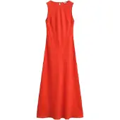 Gant Sommerkleid 4503525 Rot Relaxed Fit