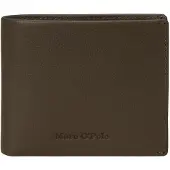 Marc O'Polo Leder Geldbörse Tom Combi Wallet Dark Nickle taupe