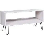 vidaXL Couchtisch New York Weiß Massivholz Kiefer