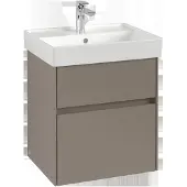 Villeroy & Boch V&B Waschtischunterschrank Collaro 51x54,6x41,4cm, WT mi, LED, wine r