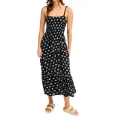 Roxy Sunrise Coastline Printed ärmelloses Langes Kleid
