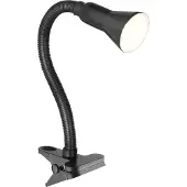 Searchlight Zeitgenössische Lampe Desk Partners Stahl Schwarz Polycarbonat 1 Licht E14