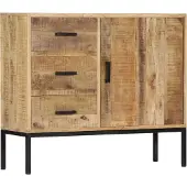 Syfax Sideboard 88x30x71 cm Massivholz Mango