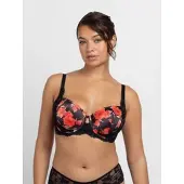 Dorina Bügel-BH "Anahi Floral" mit Blumen-Design, Spitzendetails, Satin, Mesh