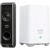 Eufy kabellose Video-Türklingel Dual-Kamera mit HomeBase 2 (2K mit HDR, Bewegungssensor, IP65)