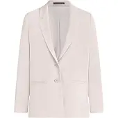 Betty Barclay Longblazer "Longblazer mit Reverskragen", Damen, Gr. 36, beige (grau beige), Obermaterial: 96% Polyester PES. 4% Elasthan EL., Blazer Longblazer