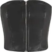 Urban Classics Tanktop "Ladies Synthetic Leather Bandeau Top"