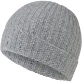 Falke Pure Cashmere Unisex Mütze, Onesize, Grau, Kaschmir