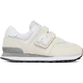 New Balance 1100000002199 "574", Mädchen, Gr. 31, beige (nimbus cloud), Leder, Synthetik, Textil, Schuhe 1100000002199, mit Gummilaufsohle, für Kinder entwickelt