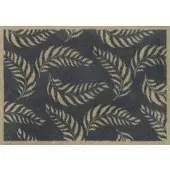 Turtle Mat Fußmatte "Leaf Scroll", bunt, B:60cm H:9mm L:85cm, Baumwolle, Teppiche, Fußmatte