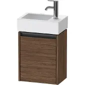 Duravit Ketho.2 Waschtischunterbau wandhängend, 1 Tür, Anschlag rechts, 364x440x238mm, für Vero Air 072438, K25071R21210000, Farbe: Nussbaum Dunkel Dekor