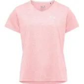 Jack Wolfskin Funktionsshirt "WILDTRAIL T W" mit V-Ausschnitt, aus Polyester, normale Länge, Kurzarm