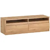 Feldmann-Wohnen Lowboard Lala TV-Unterschrank 120x40x38cm Eiche Wotan mit Schubladen