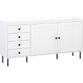 Feldmann-Wohnen Kommode Ido Sideboard 151x40x80cm weiß 2-türig