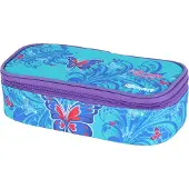 Spirit Schüler Etui Federmäppchen MY BAG 1-Zipper Blau Schmetterling