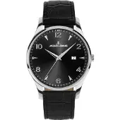 Jacques Lemans Quarzuhr "London", schwarz (schwarz, schwarz, schwarz), Armbanduhren, Herren, silberfarben, Quarzuhr, Armbanduhr, Herrenuhr, analog, Tag