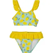 Blue Seven Bustier-Bikini , Jungen, Gr. 92 (98), N-Gr, gelb (aqua), Elasthan, Polyester, bedruckt, Bikini-Sets Bustier-Bikini