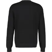 Lerros Strickpullover "Rundhals-Strickpullover aus Baumwolle", Herren, Gr. S, schwarz, 100% Baumwolle, Rundhals, Pullover Strickpullover